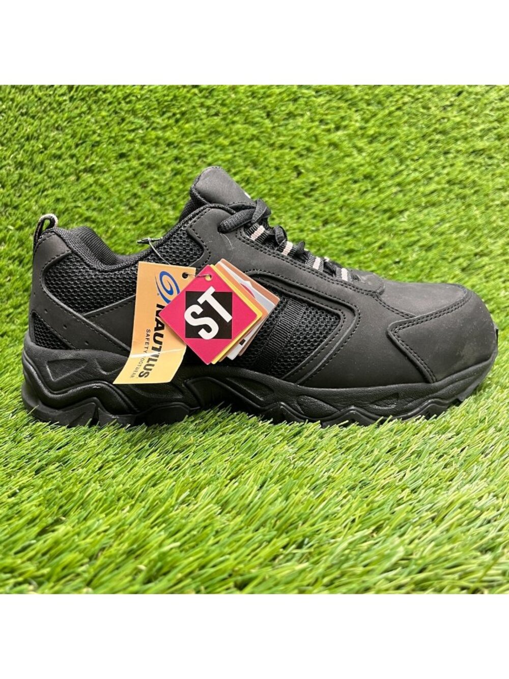Nautilus Guard Sport Womens Size 8 Black Electric Hazard Steel Toe Work Shoes